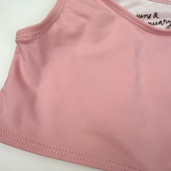 June & January Blush Pink Two Piece Bikini Swimsuit - Picture 2 of 7